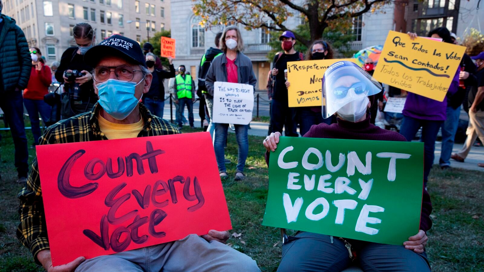 Continúa la tensión en Estados Unidos por el recuento de votos tras las elecciones