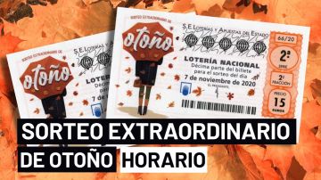 Sorteo extraordinario de otoño 2020: Horario y dónde ver el sorteo de la Lotería Nacional del 7 de noviembre