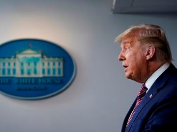 Donald Trump durante una comparecencia en la Casa Blanca