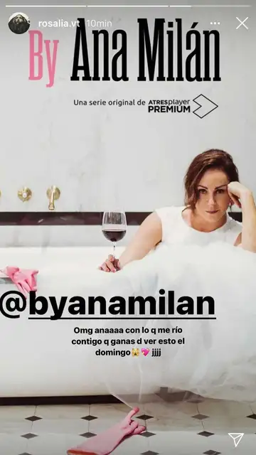 Mensaje de Rosalía a Ana Milán Mensaje de Rosalía a Ana Milán