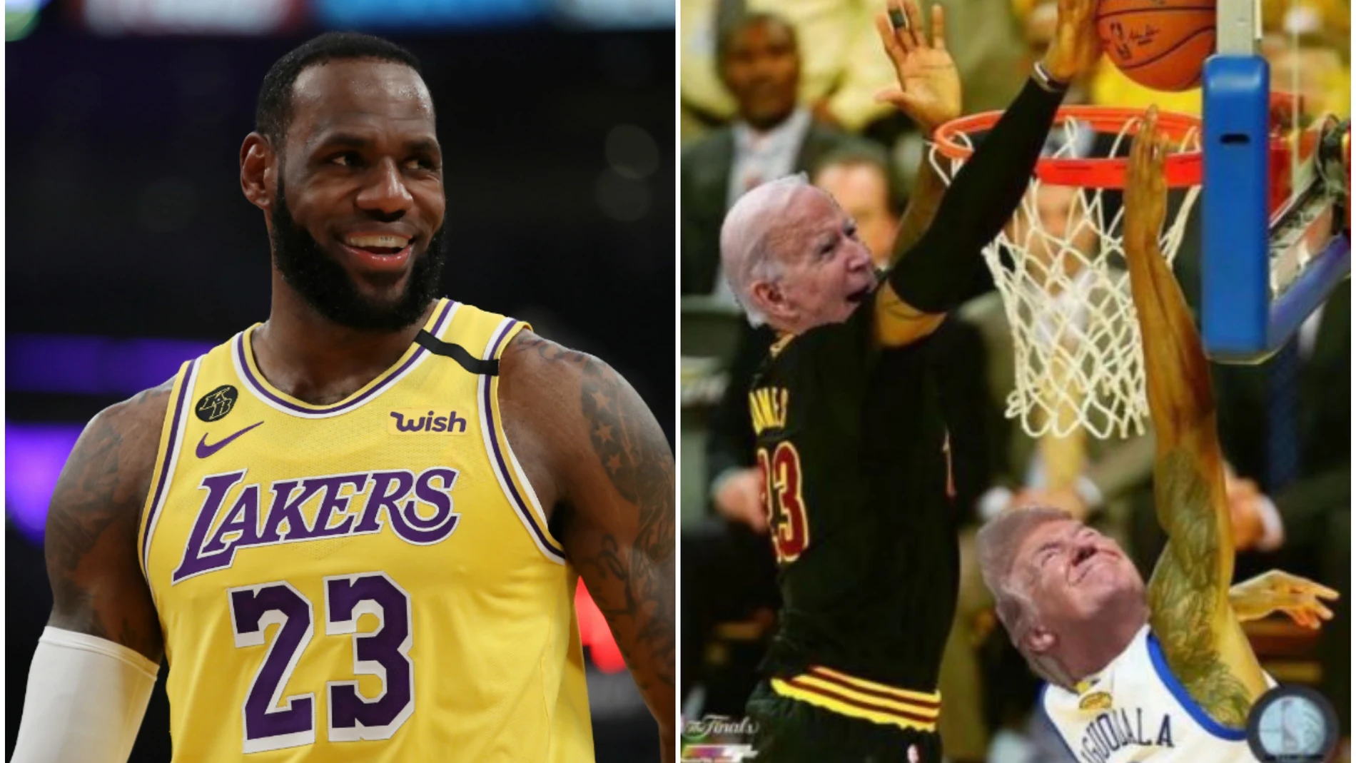 LeBron celebra la victoria de Biden LeBron celebra la victoria de Biden