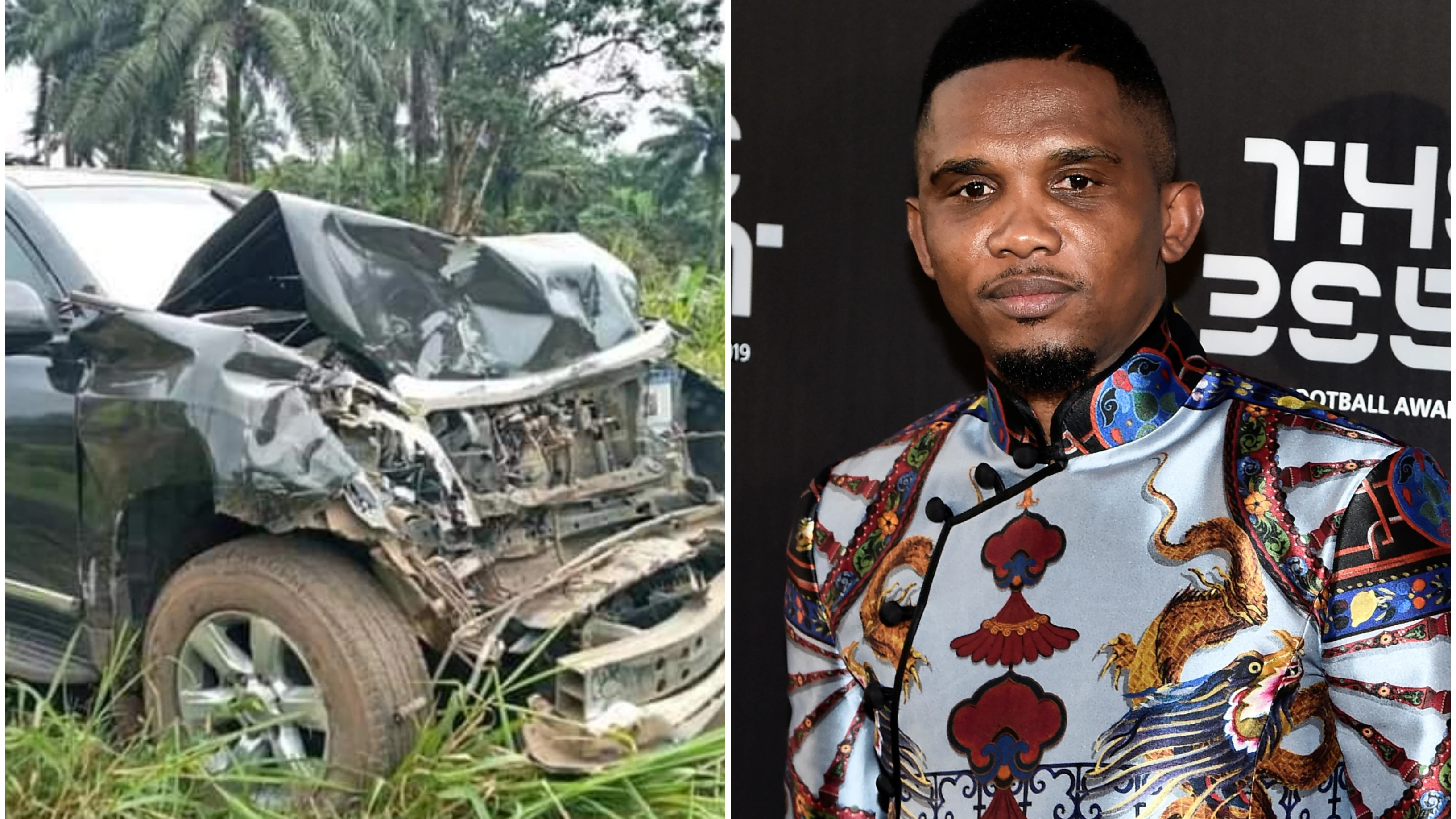 Samuel Eto'o sufre un accidente en Camerún Samuel Eto'o sufre un accidente en Camerún