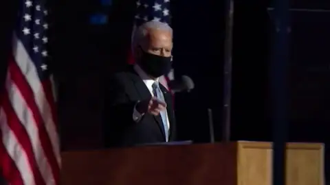 El primer mensaje completo de Joe Biden tras ganar las elecciones de los Estados Unidos frente a Donald Trump El primer mensaje completo de Joe Biden tras ganar las elecciones de los Estados Unidos frente a Donald Trump