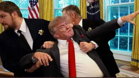 Un meme sobre la derrota de Donald Trump Un meme sobre la derrota de Donald Trump