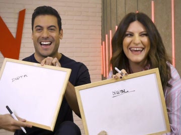 Laura Pausini y Carlos Rivera, una pareja de lo más divertida en el juego de 'La Voz': "Somos perfectos"