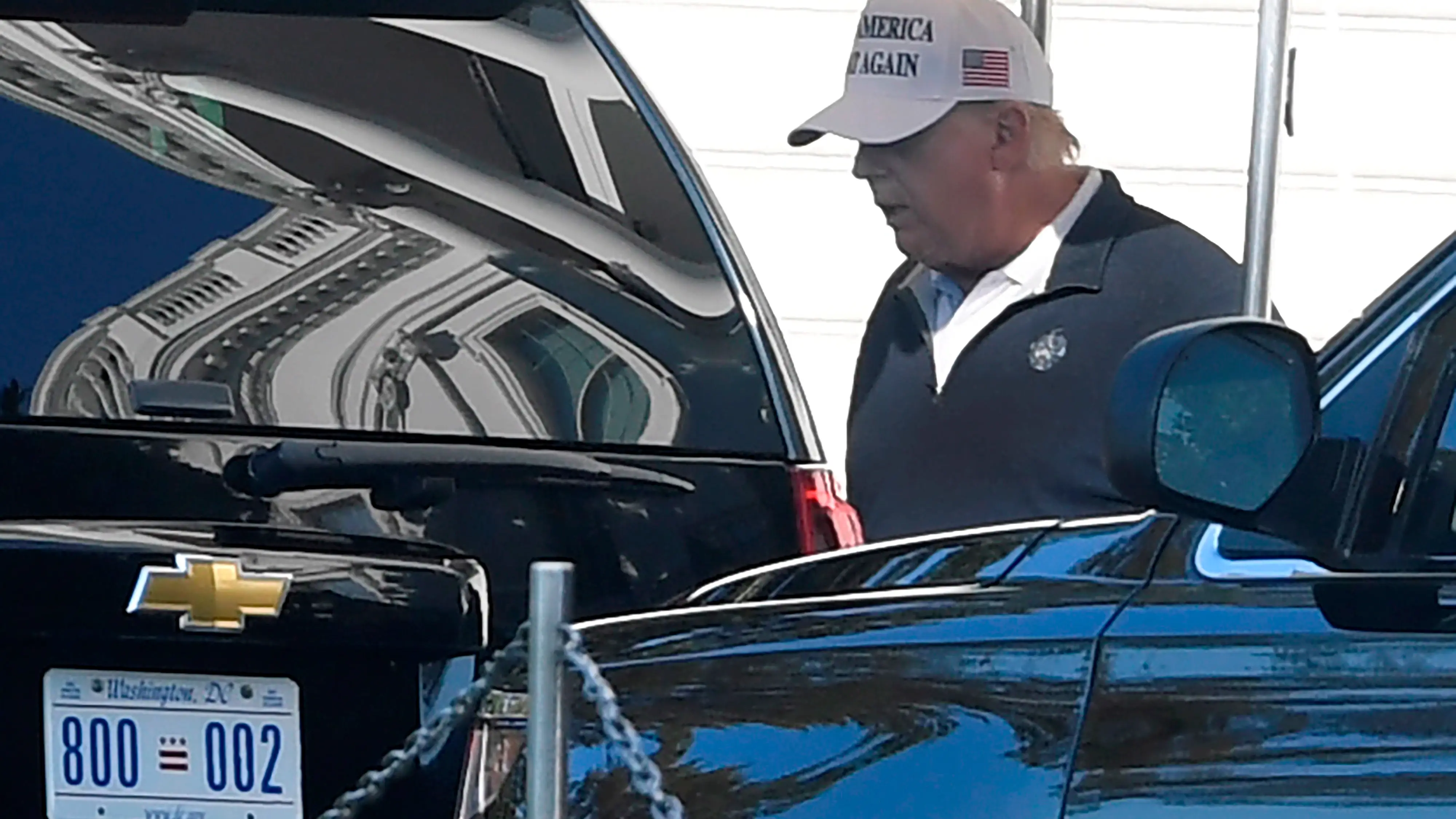 Donald Trump, tras jugar al golf