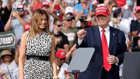 Melania y Donald Trump. Melania y Donald Trump.