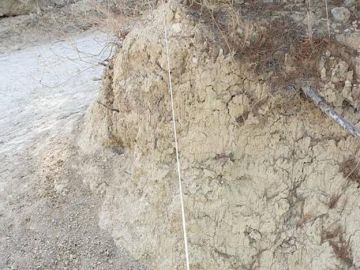 Imagen de unas de las cuerdas colocadas en una ruta ciclista en Cieza