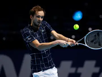 Medvedev, durante la final de la Copa de Maestros Medvedev, durante la final de la Copa de Maestros
