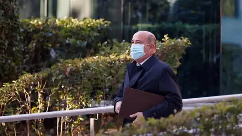 Diego Pérez de los Cobos a su llegada a la Audiencia Nacional Diego Pérez de los Cobos a su llegada a la Audiencia Nacional