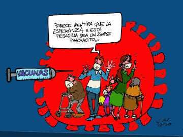 La esperanza en la vacuna contra el coronavirus, en la viñeta gráfica de Alfredo Boto-Hervás