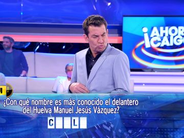 ¡Nuevo fallo hilarante con el fútbol! El genial apodo que dos concursantes atribuyen a un delantero en '¡Ahora caigo!'