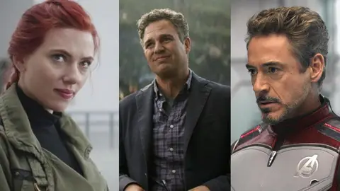 Scarlett Johansson, Mark Ruffalo y Robert Downey Jr. en 'Vengadores: Endgame' Scarlett Johansson, Mark Ruffalo y Robert Downey Jr. en 'Vengadores: Endgame'