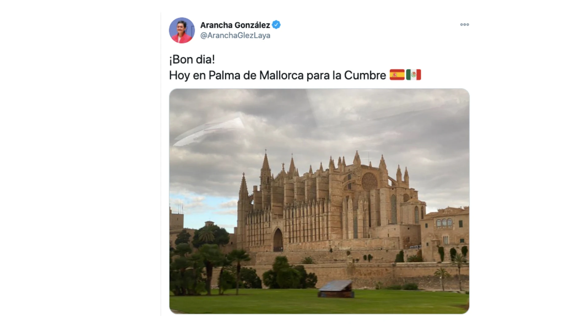 El tuit de Arancha González Laya El tuit de Arancha González Laya