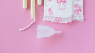 Compresas, tampones y copa menstrual