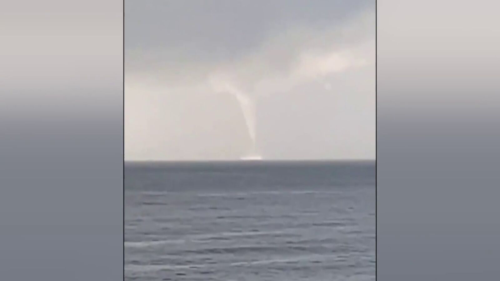 Lluvias intensas y un tornado marino, los protagonistas del temporal de este miércoles