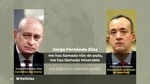 Los tensos audios del careo entre Jorge Fernández Díaz y el que fue su número dos Los tensos audios del careo entre Jorge Fernández Díaz y el que fue su número dos