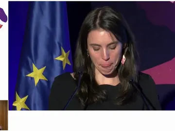 La ministra de Igualdad Irene Montero rompe a llorar en el acto por el Día contra la Violencia de Género La ministra de Igualdad Irene Montero rompe a llorar en el acto por el Día contra la Violencia de Género