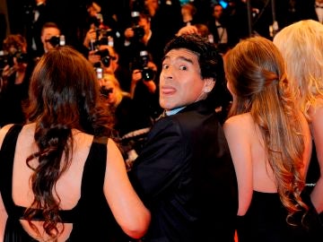 Maradona, en un acto público