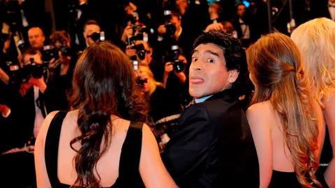 Maradona, en un acto público Maradona, en un acto público