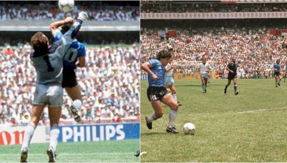 Los dos goles más recordados de Maradona