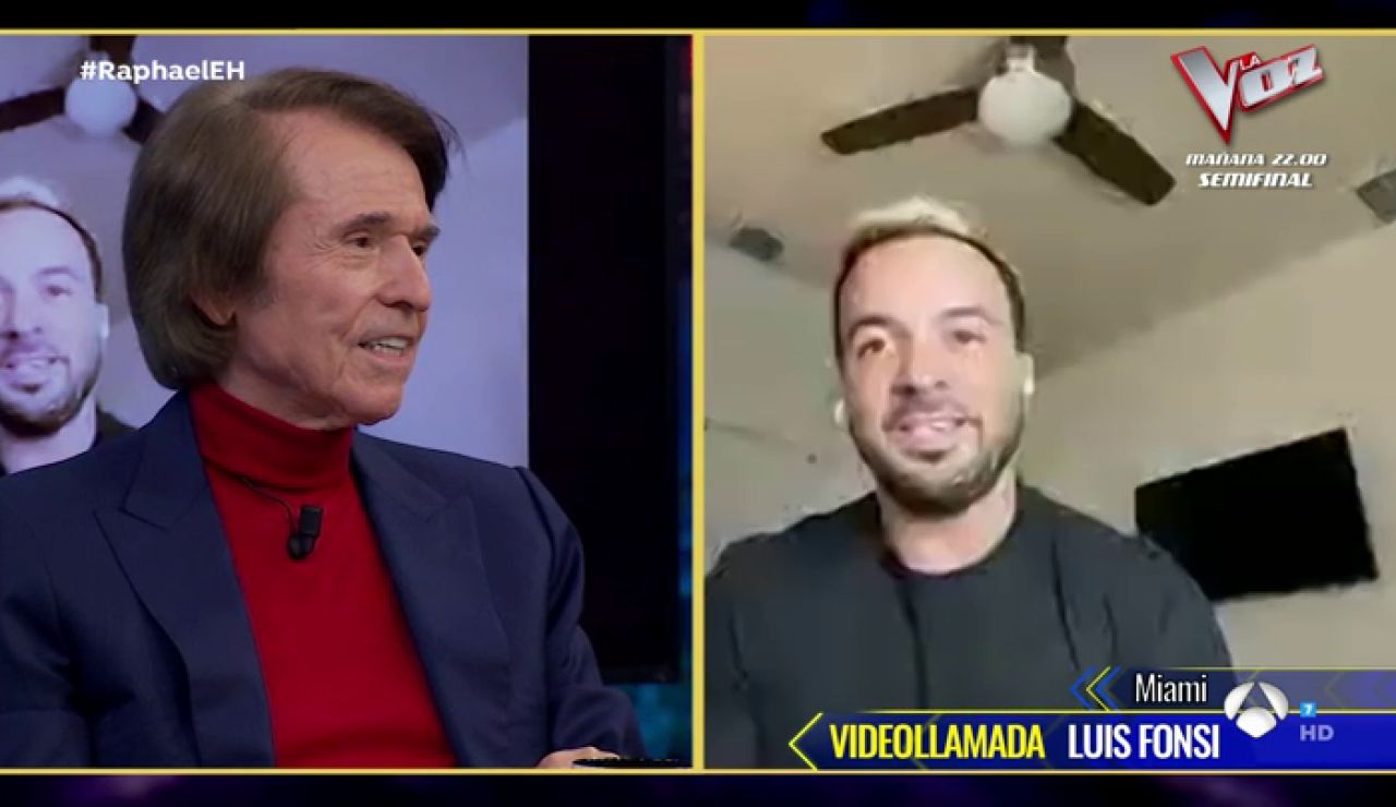 Luis Fonsi habla de su colaboración con Raphael: "Es un privilegio trabajar con gente que uno admira" Luis Fonsi habla de su colaboración con Raphael: "Es un privilegio trabajar con gente que uno admira"