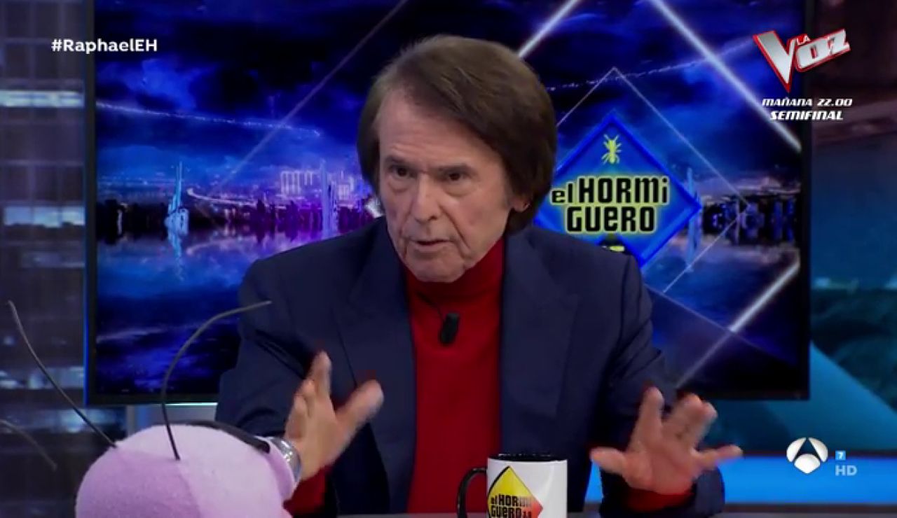 El secreto de Raphael, al descubierto: "Tu receta ha salvado a bastantes invitados de 'El Hormiguero 3.0' El secreto de Raphael, al descubierto: "Tu receta ha salvado a bastantes invitados de 'El Hormiguero 3.0'