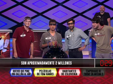 ¡Dos millones! La primera pregunta de los ‘Dulce y camino’ que honra al bote de ‘¡Boom!’ ¡Dos millones! La primera pregunta de los ‘Dulce y camino’ que honra al bote de ‘¡Boom!’