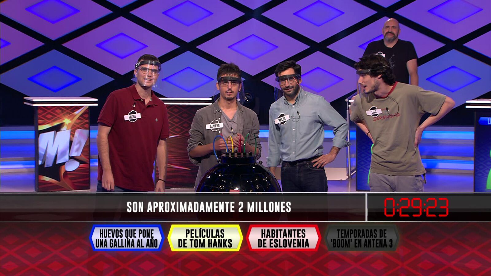¡Dos millones!: La primera pregunta de los ‘Dulce y camino’ que honra al bote de ‘¡Boom!’