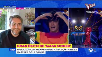 Así actuó Máximo Huerta debajo de la máscara de la Gamba: 