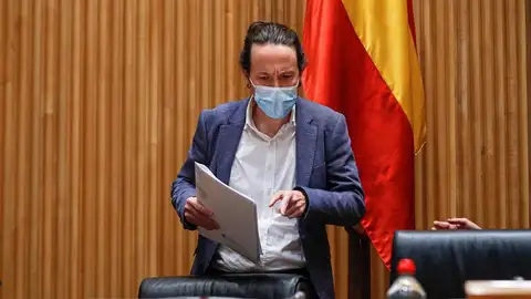 Pablo Iglesias, ante la comisión del Congreso de los Diputados. Pablo Iglesias, ante la comisión del Congreso de los Diputados.
