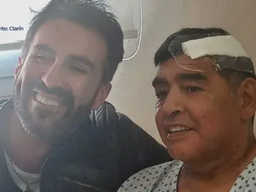 La última foto de Maradona La última foto de Maradona