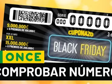 Resultado del sorteo del Cuponazo del Black Friday de la ONCE 2020: Comprobar número de hoy 27 de noviembre Resultado del sorteo del Cuponazo del Black Friday de la ONCE 2020: Comprobar número de hoy 27 de noviembre