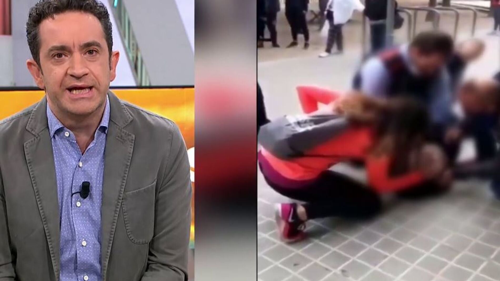 Reducida con una pistola Taser.