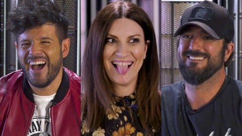 Pablo L&oacute;pez, Laura Pausini y Antonio Orozco montan una juerga en el juego definitivo de 'La Voz'