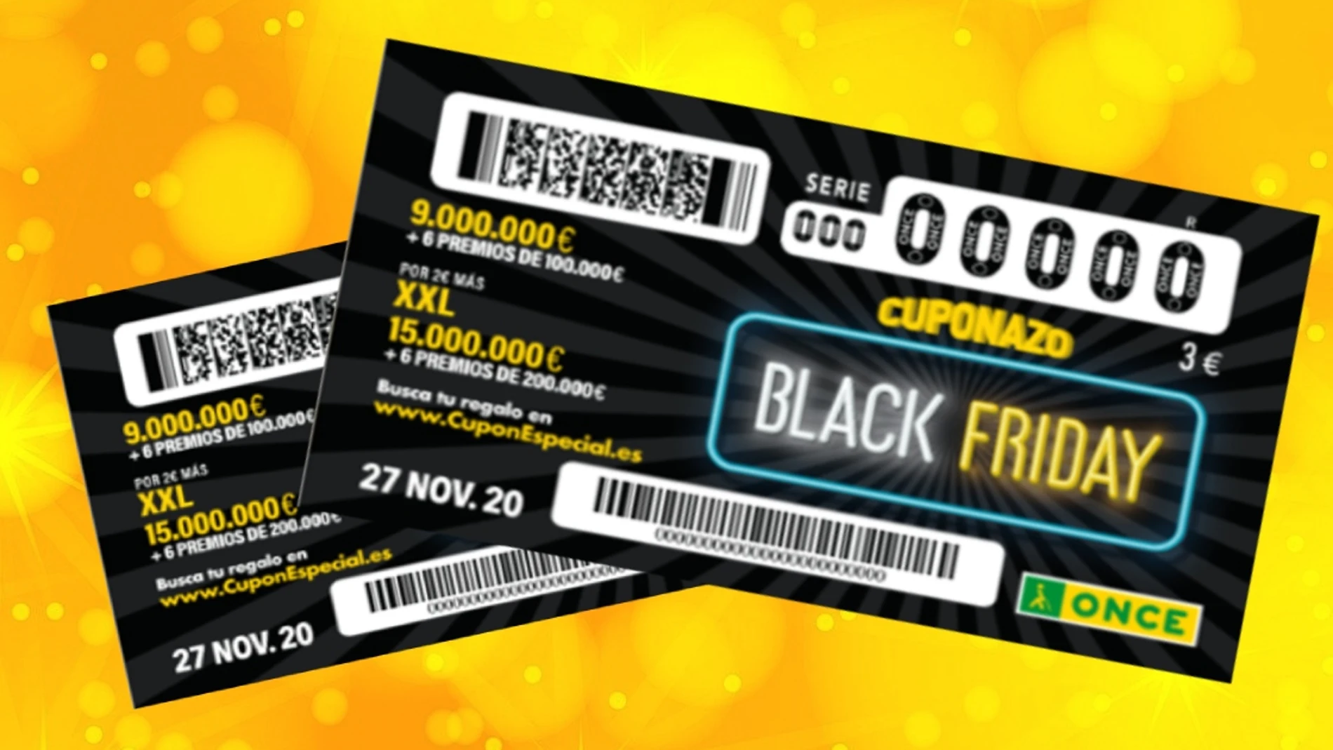 Cuponazo Black Friday ONCE 2020: Premios del sorteo y probabilidades Cuponazo Black Friday ONCE 2020: Premios del sorteo y probabilidades