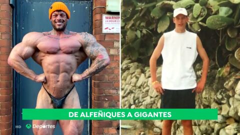 El incre&iacute;ble cambio de los dos culturistas m&aacute;s altos del mundo: ingieren 6.500 calor&iacute;as diarias