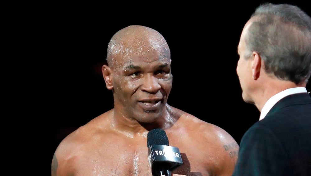 Mike Tyson, tras su combate ante Roy Jones
