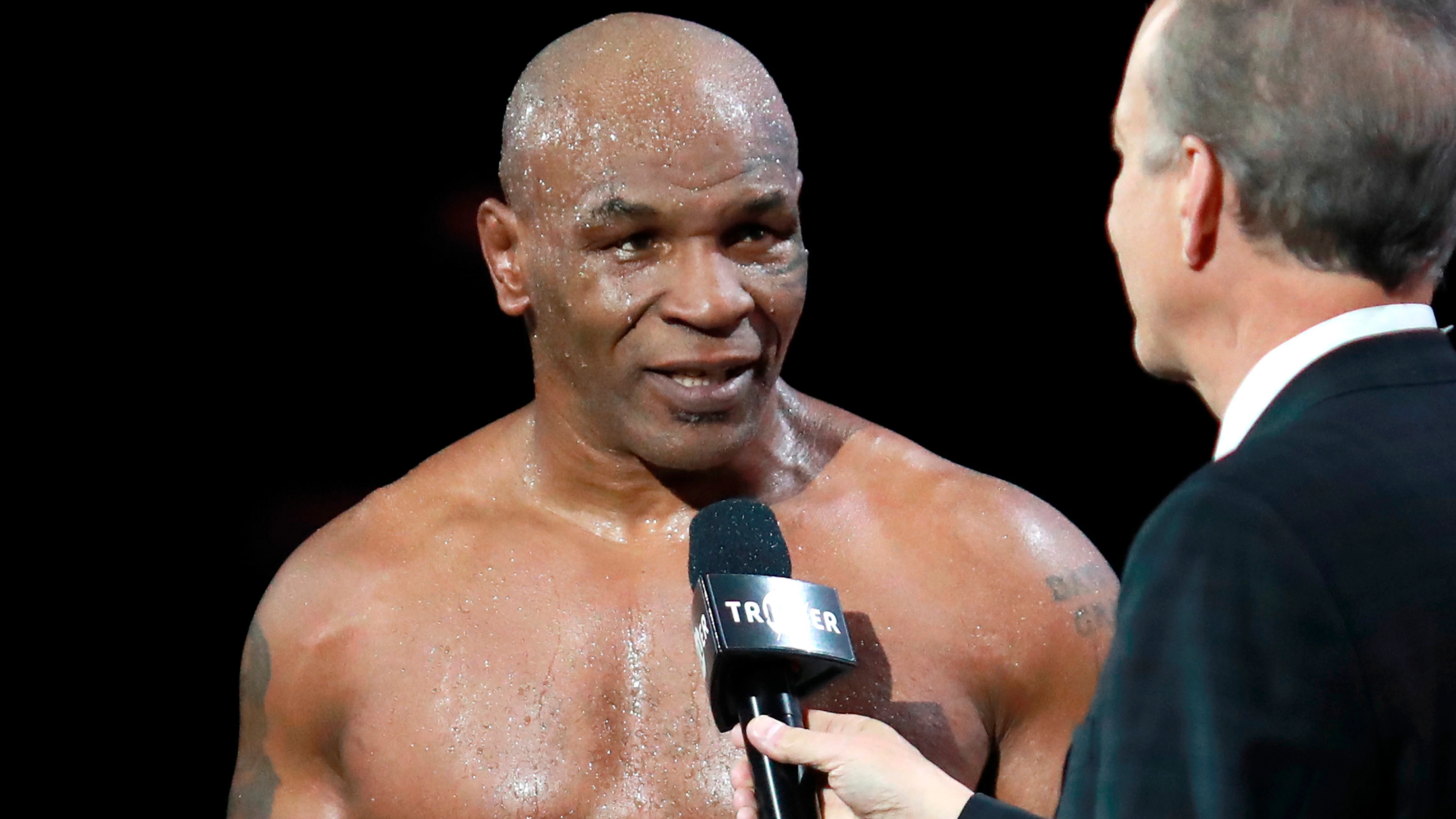 Mike Tyson, tras su combate ante Roy Jones