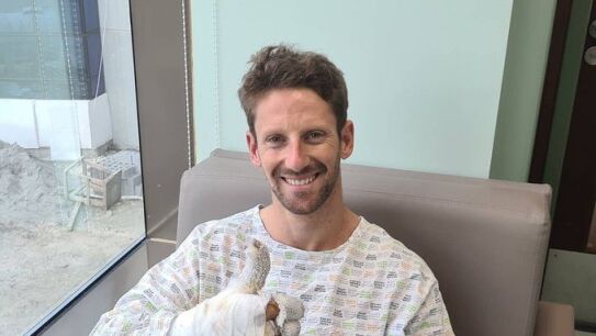 El mensaje de Romain Grosjean desde el hospital tras su terror&iacute;fico accidente el GP de Bar&eacute;in