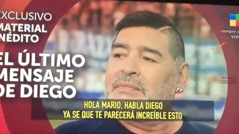 Sale a la luz el &uacute;ltimo audio de Maradona antes de su muerte: "Cuida de mi &aacute;ngel"