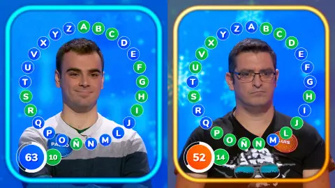Luis y Pablo se miden en un complicado e inusual duelo: los errores deciden quién es el ganador de ‘El Rosco’ Luis y Pablo se miden en un complicado e inusual duelo: los errores deciden quién es el ganador de ‘El Rosco’