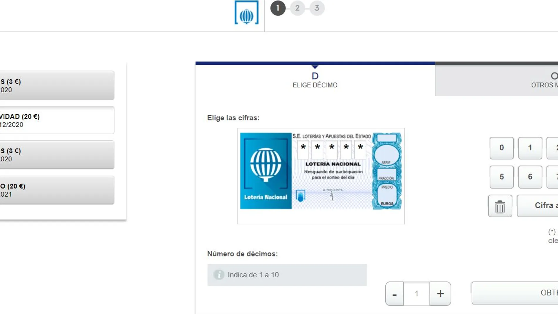 Lotería de Navidad 2020: Cómo comprar un décimo online en Loterías y Apuestas del Estado Lotería de Navidad 2020: Cómo comprar un décimo online en Loterías y Apuestas del Estado
