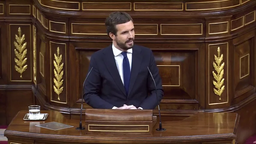 Pablo Casado acusa a Pedro Sánchez de provocar una "alarma de Estado" Pablo Casado acusa a Pedro Sánchez de provocar una "alarma de Estado"