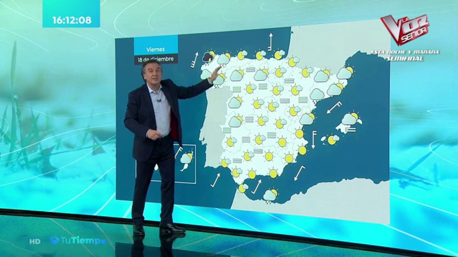 Roberto Brasero anuncia la previsión del tiempo para este fin de semana: regresan las lluvias a la Península