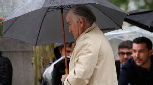 Luis Barcenas entrando a la Audiencia Nacional 