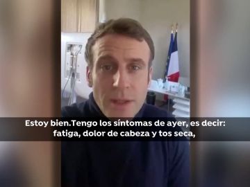 Emmanuel Macron dice que está bien pero continúa con síntomas después de contagiarse de coronavirus