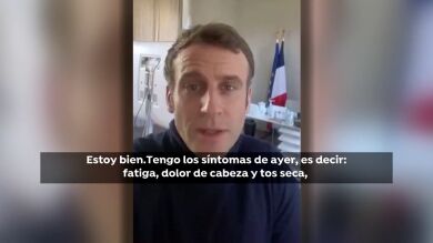 La salud de Emmanuel Macron evoluciona favorablemente aunque los dolores, la tos y la fatiga continúan