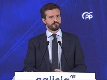 Pablo Casado, durante un acto en Galicia