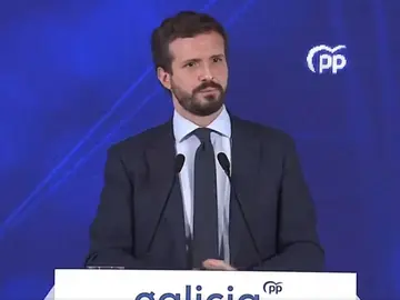 Pablo Casado, durante un acto en Galicia Pablo Casado, durante un acto en Galicia
